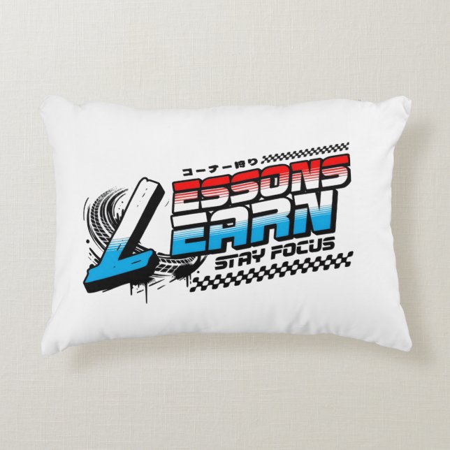 HOME DECOR FOCUS LESSONS LEARN ACCENT PILLOW DEKOKISSEN (Vorderseite)