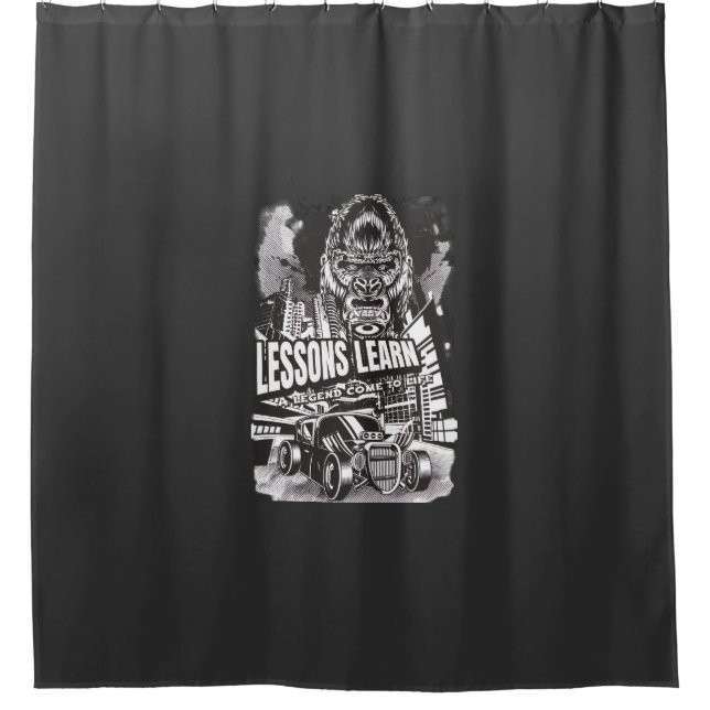 Home Decor Legendary Gorilla Shower Curtain  Duschvorhang (Vorderseite)