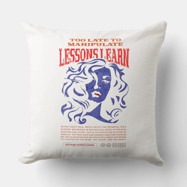 HOME DECOR MANIPULATE LESSONS LEARN THROW PILLOW  KISSEN (Vorderseite)