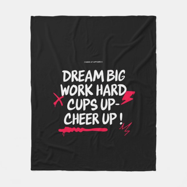 HOME DREAM BIG CHEER UP FLEECE BLANKET  (Vorderseite)