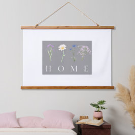 HOME Florale Wandkunst – Botanischer typografische