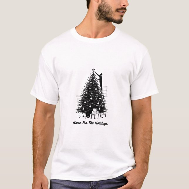 Home For The Holidays T-Shirt | Minimalist Christm (Vorderseite)