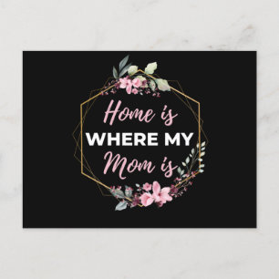 Home Is Where My Mom Is Feiertagspostkarte
