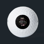 Home Is Where My Mom Is Golfball<br><div class="desc">Home Is Where My Mom Is design. This is a short sentimental quote which is great as a gift for Mother's day. Also suitable as a general mother gift for Birthday,  Christmas or Valentine's Day.</div>
