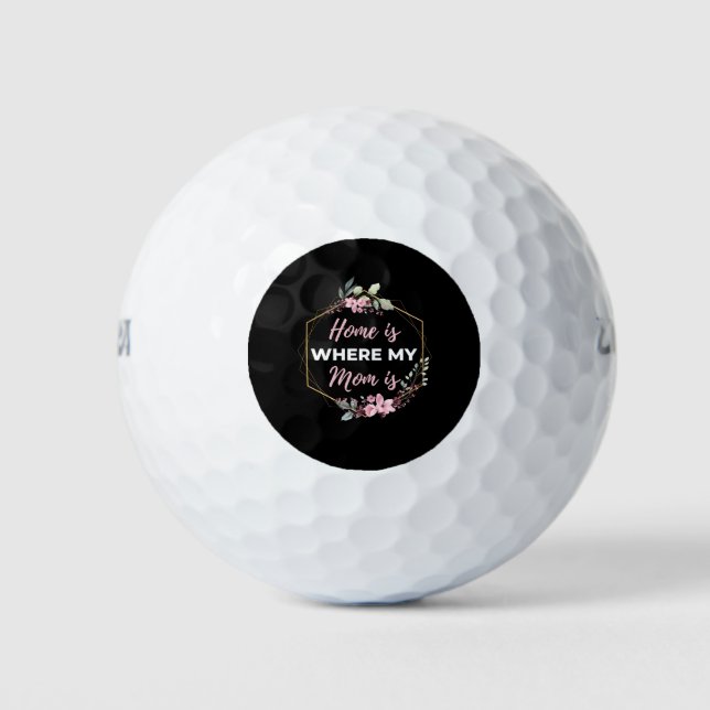 Home Is Where My Mom Is Golfball (Vorderseite)