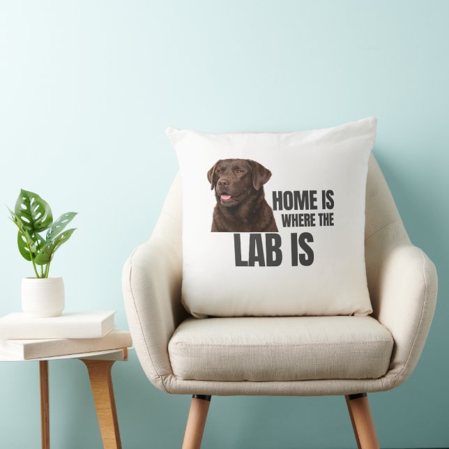Home Is Where the Lab Is Kissen (Stuhl )