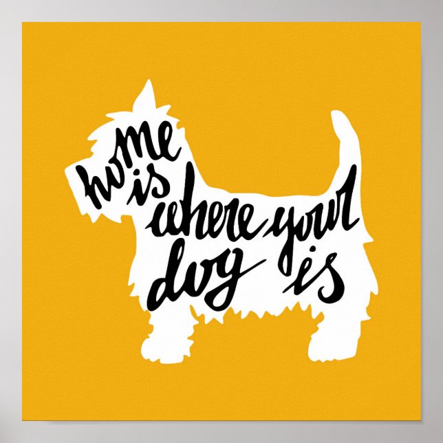 Home Is Where Your Dog Poster (Vorne)