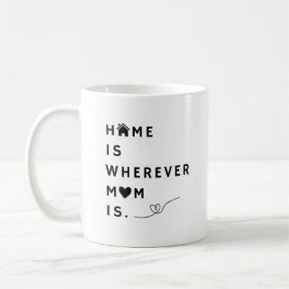 Home Is Wherever Mom Is – Gift For Mom Kaffeetasse