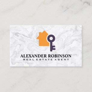 Home Key Logo Immobilien Visitenkarte