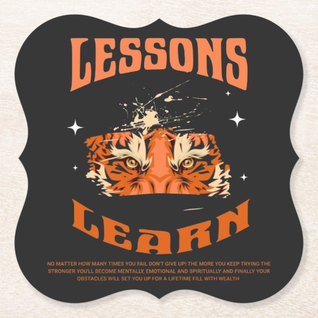 Home/Kitchen Resilient Gorilla Paper Coaster Untersetzer (Vorderseite)