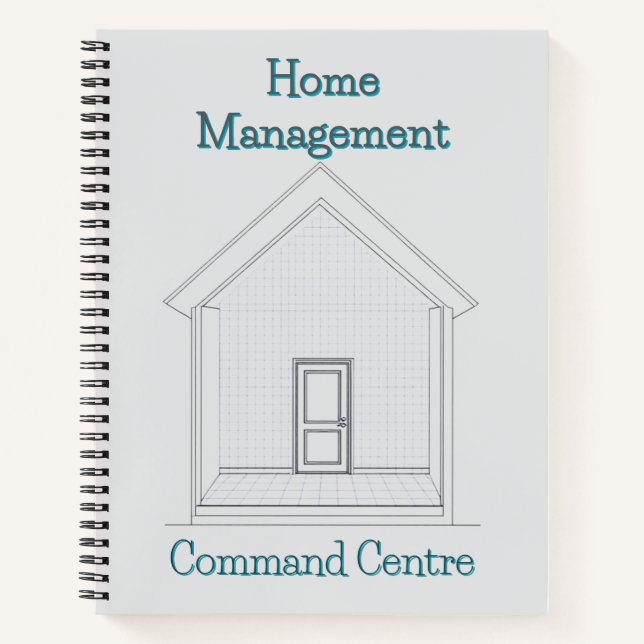 Home Management Command Center | Blueprint Binder  Notizbuch (Vorderseite)