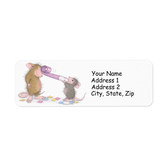 Home-Mouse-Designs®-Adressetiketten (Vorne)