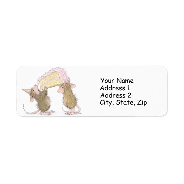 Home-Mouse-Designs®-Adressetiketten (Vorne)