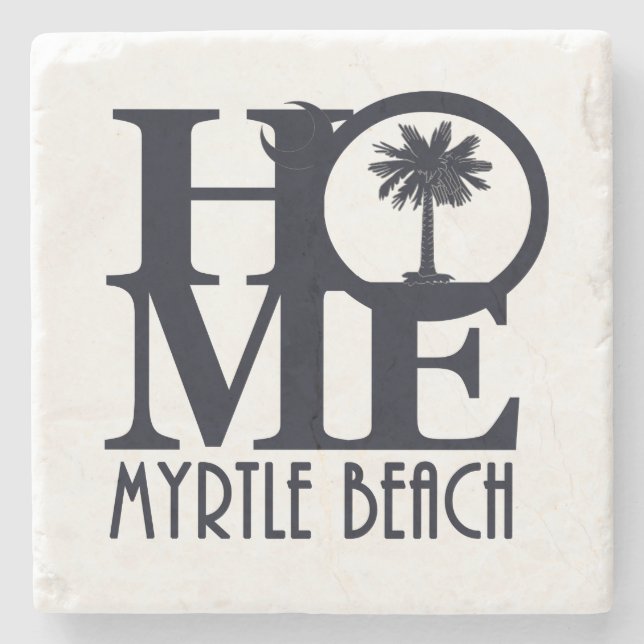 HOME Myrtle Beach SC Steinuntersetzer (Vorderseite)
