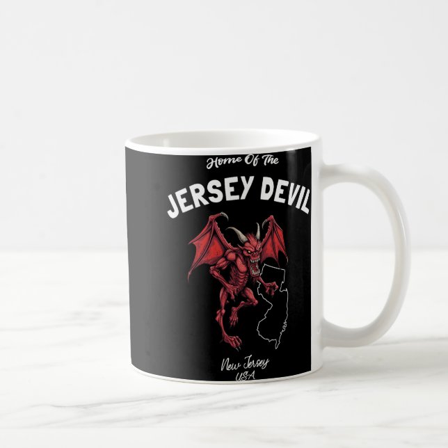 Home Of The Jersey Devil New Jersey Usa Cryptid  Kaffeetasse (Rechts)