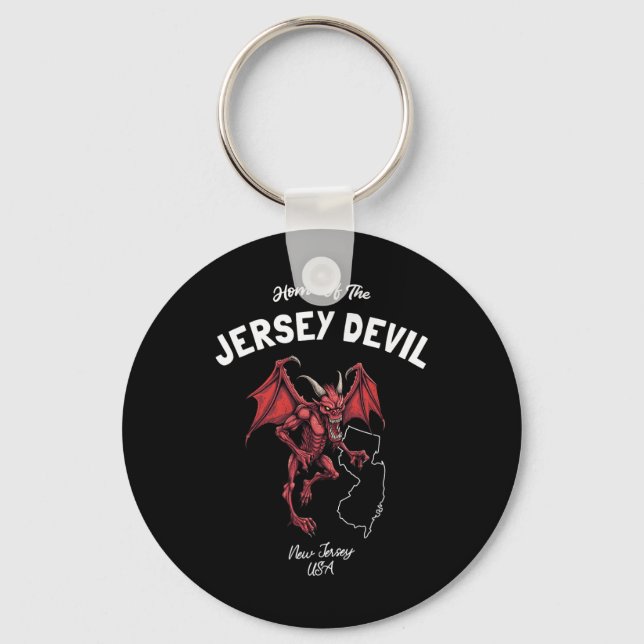 Home Of The Jersey Devil New Jersey Usa Cryptid  Schlüsselanhänger (Vorderseite)