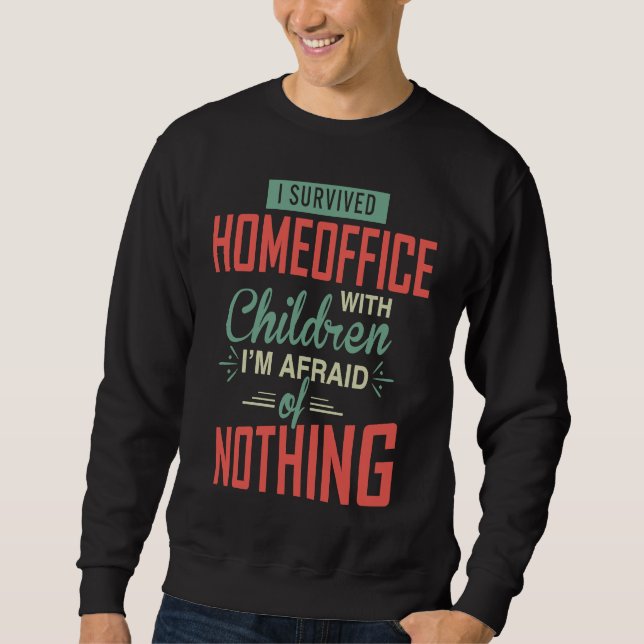 home office  and homeschooling accessories sweatshirt (Vorderseite)
