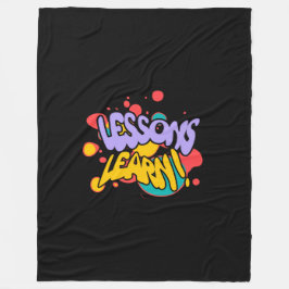 HOME PAINT SPLASH LESSONS LEARN FLEECE BLANKET 