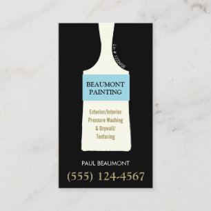 Home Painter Brush Business Card Visitenkarte