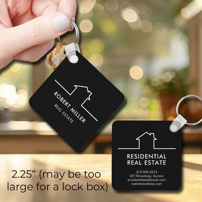 Home Real Estate Realtor Promotional Schlüsselanhänger (2.25" Home Real Estate Realtor Promotional Keychain (may be too large for a lock box))
