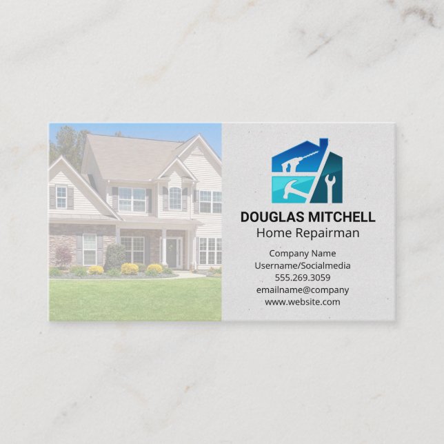 Home Renovation Tools | General Contractor Visitenkarte (Vorderseite)