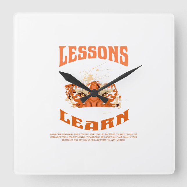 Home Resilient Gorilla Wall Clock Quadratische Wanduhr (Vorderseite)