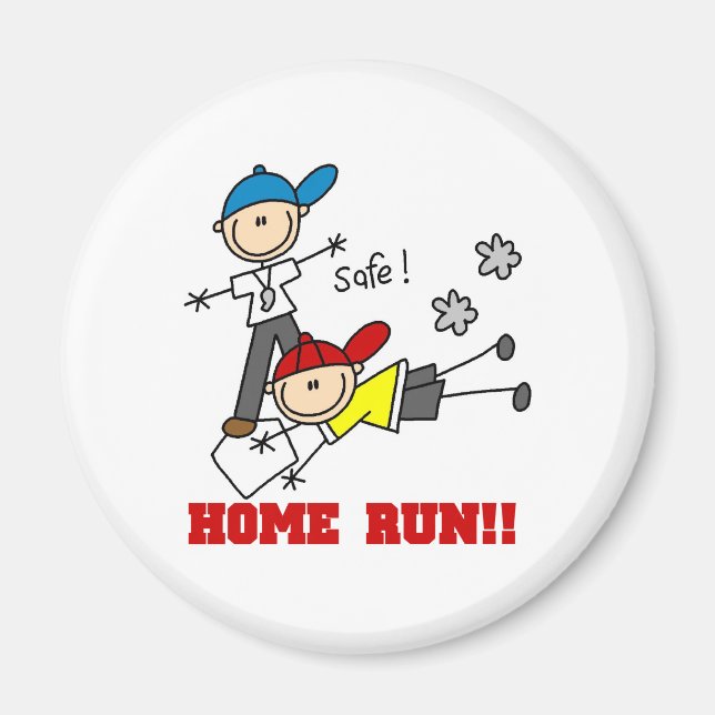 Home Run Baseball Magnet (Vorne)