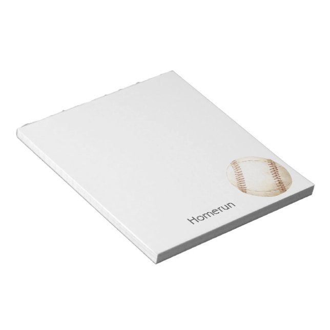 Home Run Baseball Notizblock (angewinkelt)