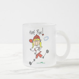 Home Run Girls Softball T-Shirts und Geschenke Mattglastasse