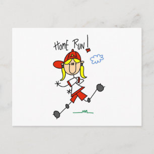 Home Run Girls Softball T-Shirts und Geschenke Postkarte