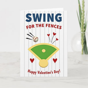 Home Run Liebes Valentinskarte Karte