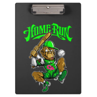 Home Run Monkey Baseball -> Home Run Monkey Baseba Klemmbrett