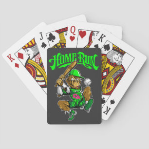 Home Run Monkey Baseball Spielkarten
