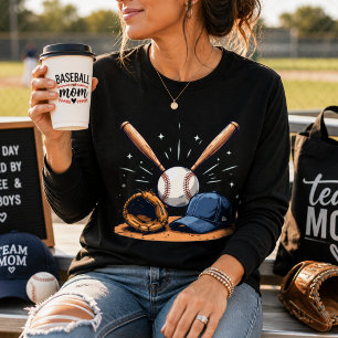 Home Run Vibes Baseball Liebe farbiges T-Shirt