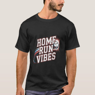Home Run Vibes Retro Baseball-Schlag-Design für Sp T-Shirt