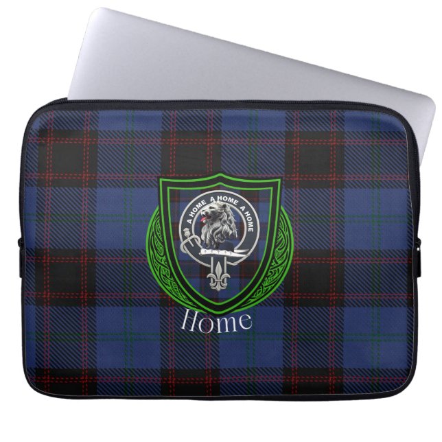 Home Scottish Clan Tartan and Crest  Laptopschutzhülle (Vorderseite)