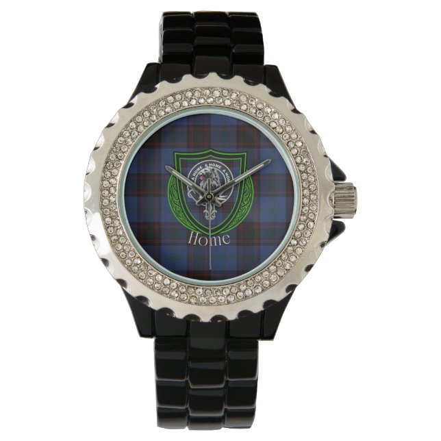 Home Scottish Clan Tartan & Crest Armbanduhr (Vorderseite)