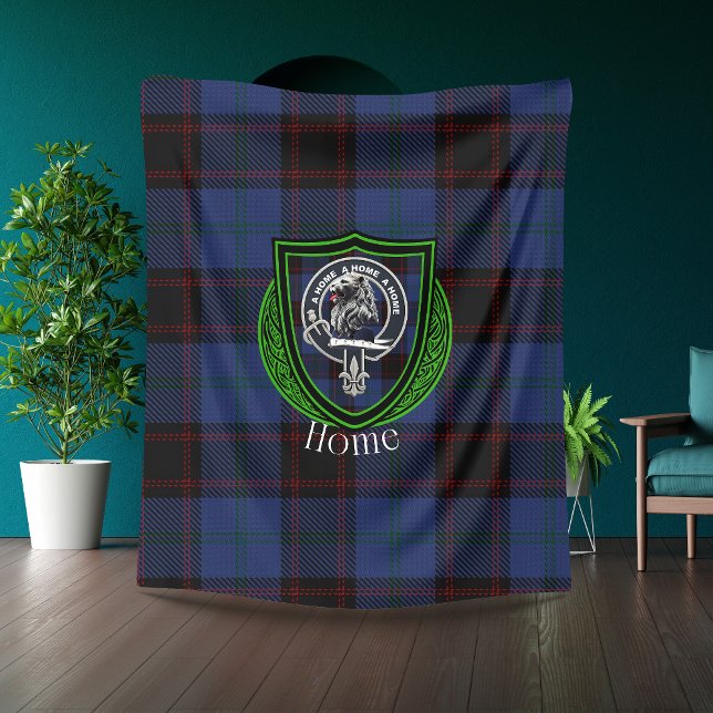 Home Scottish Clan Tartan Crest Fleecedecke (Von Creator hochgeladen)