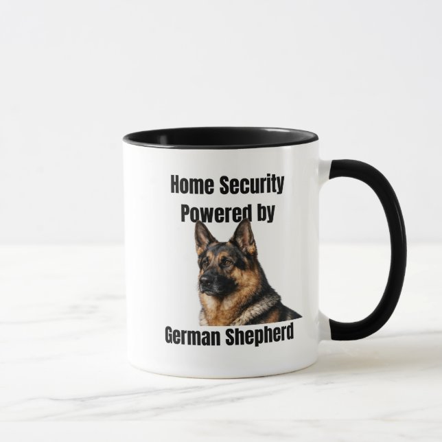 Home Security Powered by German Shepherd Tasse (Rechts)