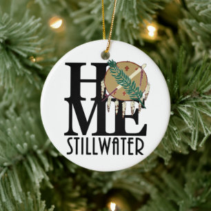HOME Stillwater Oklahoma Keramik Ornament