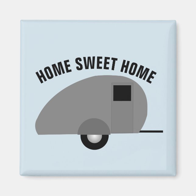 HOME SWEET HOME CAMPER Trailer Magnets Magnet (Vorne)