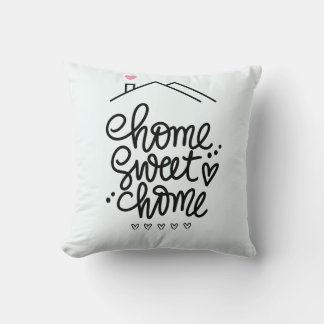 Home Sweet Home – Handwritten Pillow Design Kissen