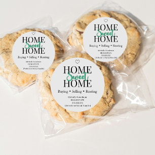 Home Sweet Home Immobilien Cookie Aufkleber