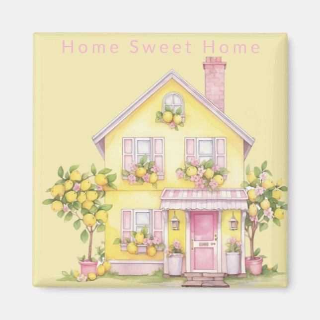 Home Sweet Home Lemon Cottage Magnet Cozy Cottage (Vorne)