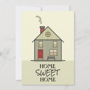 Home Sweet Home Süße Haus-Wohnungs-Notizkarte Dankeskarte