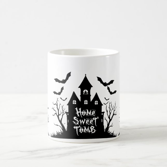 Home Sweet Tomb Mug | Funny Gothic Halloween Cup Kaffeetasse (Mittel)