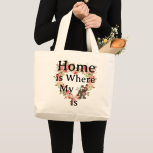Home Tote Bag Jumbo Stoffbeutel