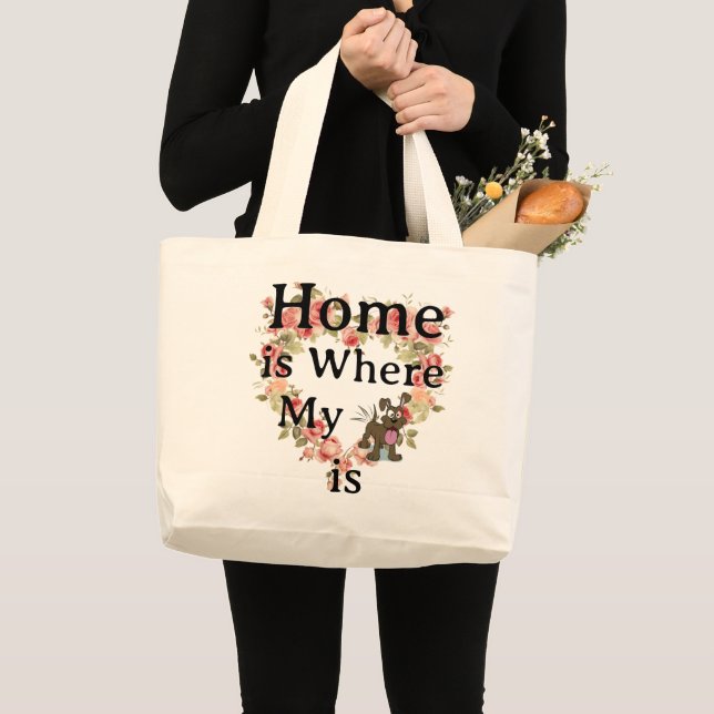 Home Tote Bag Jumbo Stoffbeutel (Vorderseite (Produkt))