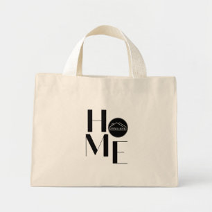 HOME-Typografie-Tragetasche mit modernem Design Mini Stoffbeutel