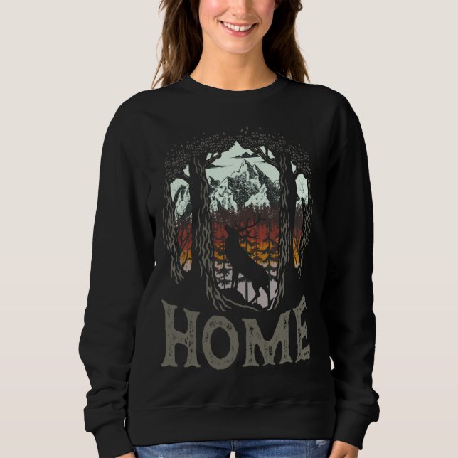 Home  Wilderness Landscape Camping Outdoor   4 Sweatshirt (Vorderseite)